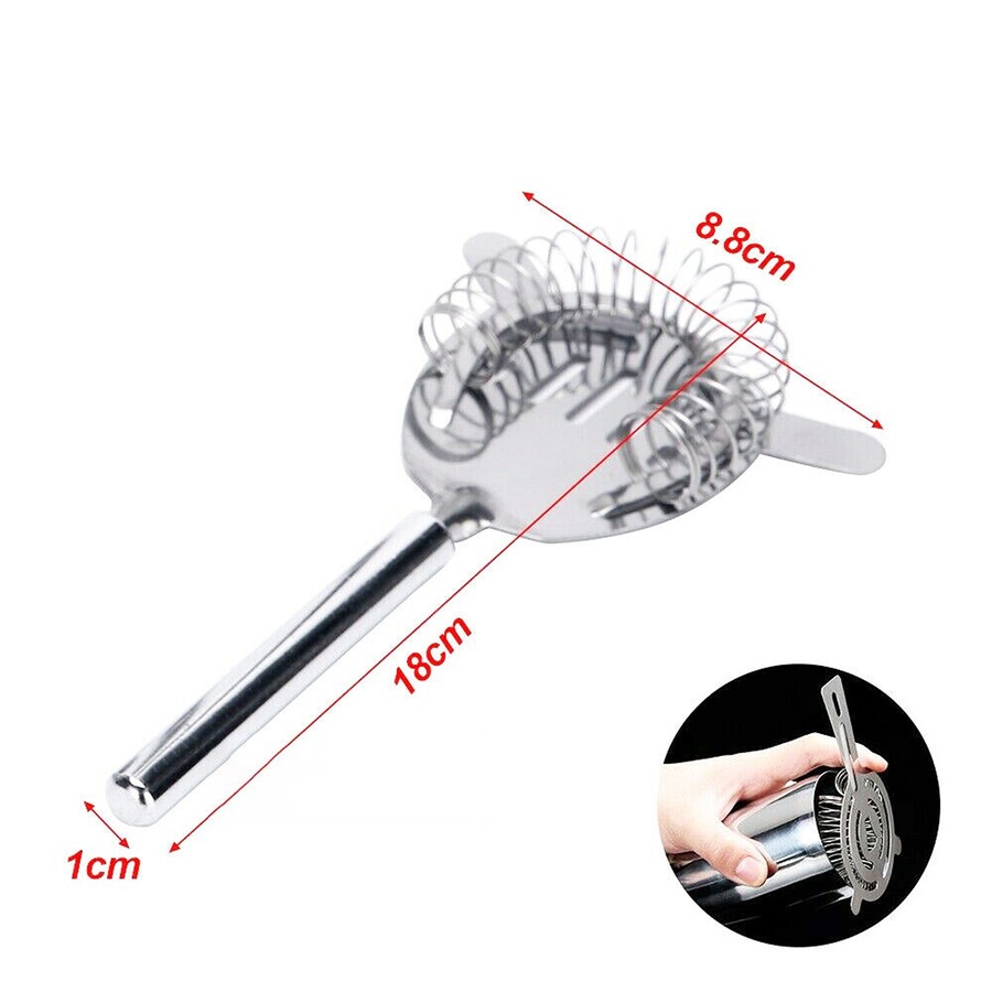 Cocktail Shaker Set Maker Mixer Martini Spirits Bar Strainer Bartender Kit - 750ML