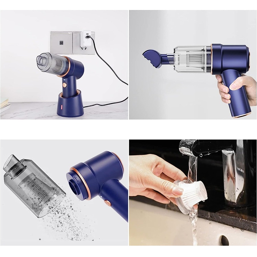 Cordless Handheld Car Vacuum Cleaner Mini Portable Auto Wireless Duster - 42000RPM