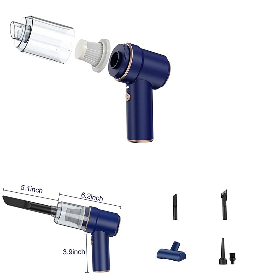 Cordless Handheld Car Vacuum Cleaner Mini Portable Auto Wireless Duster - 42000RPM