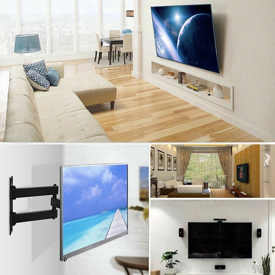 Corner TV Wall Mount Bracket Tilt Swivel 32 37 40 42 50 52 55 Plasma LCD LED
