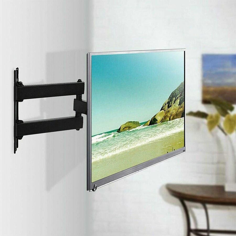 Corner TV Wall Mount Bracket Tilt Swivel 32 37 40 42 50 52 55 Plasma LCD LED
