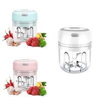 Electric Garlic Food Chopper Vegetable Chopper Grinder Blender Crusher - 250ml