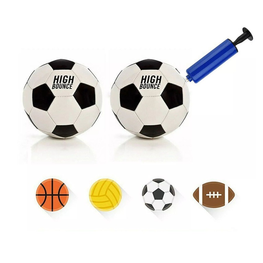Football Pump Hand Pump With Inflating Needle Adaptor Pump Ball Sports
