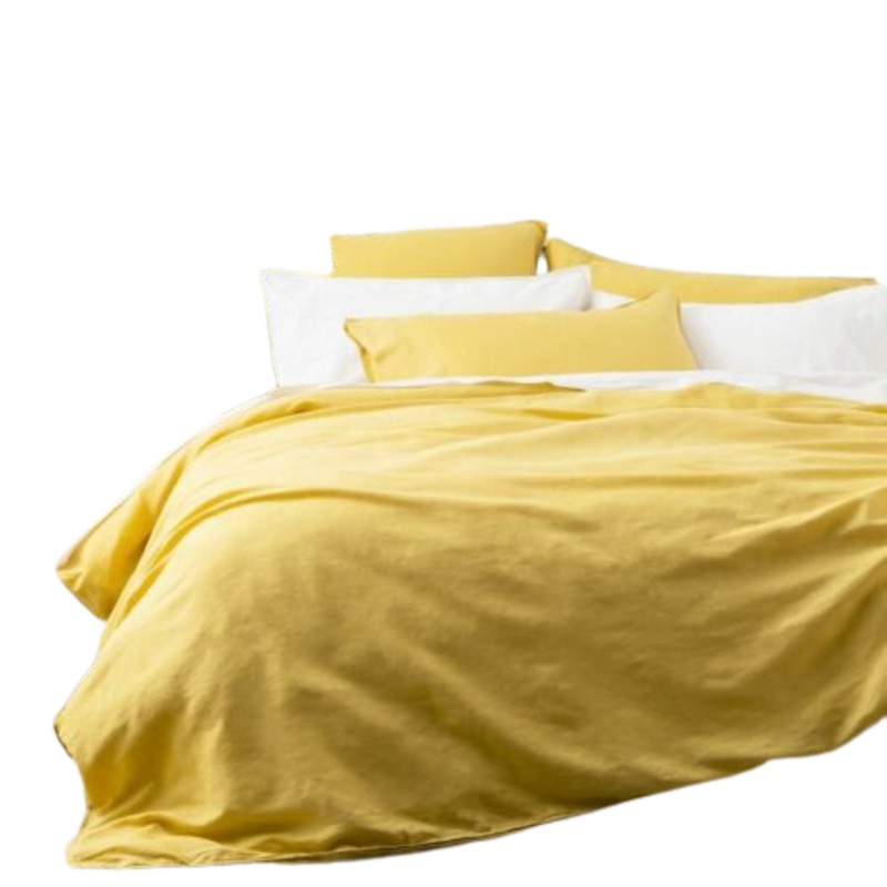 Buy French Linen Quilt Cover Set Mustard MyDeal