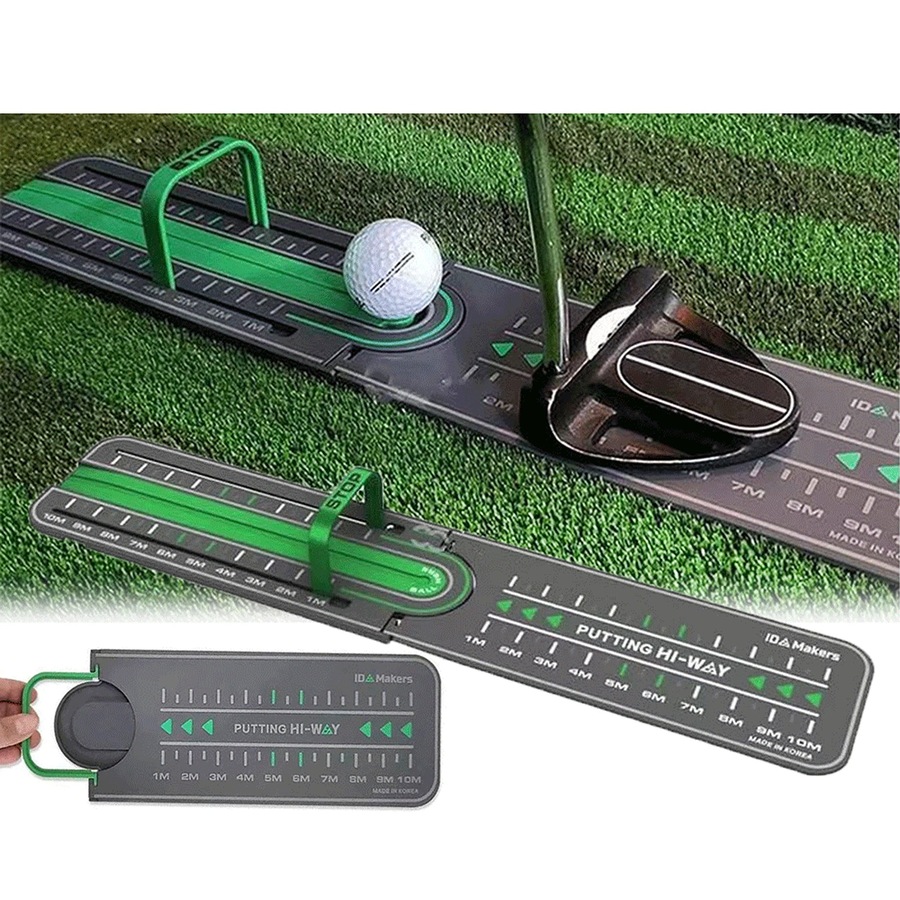 Golf Putting Mat Golf Distance Putting Drill Mat Mini Training Aids Ball Pad