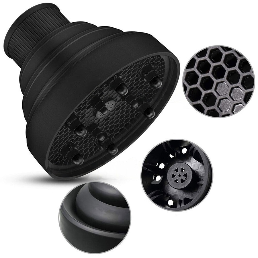 Hair Dryer Diffuser Silicone Universal Travel Professional Salon Foldable