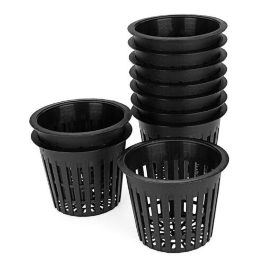 Heavy Duty Hydroponic Mesh Pot Net Cup Basket Hydroponic Plant Grow - 40pcs