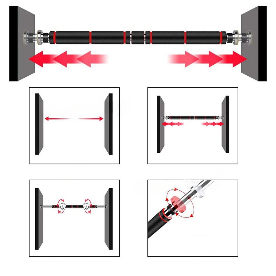 Instant Doorway Pull-Up Chin Up Bar Exercise Sport Fitness Gym Safe Body Workout