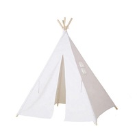 Large Teepee Tent Cotton Canvas Play House Wigwam