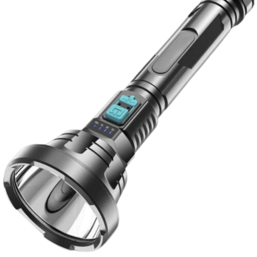 LED Light Super Bright USB Rechargeable Tactical Flashlight Torch - 90000LM