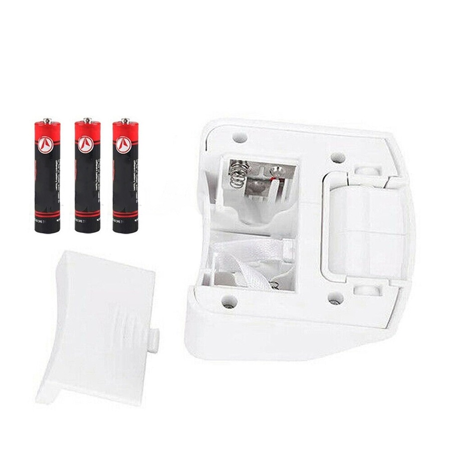 LED Lighted Headband Magnifier Headset Magnifying Glass Loupe 2 LED Lamp Light - White