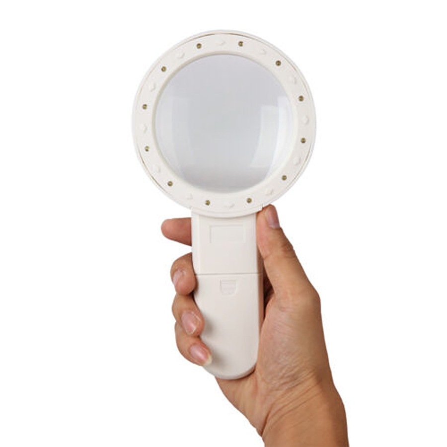 LED Magnifier Magnifying Glass With Light Handheld High Power Jumbo Loupe