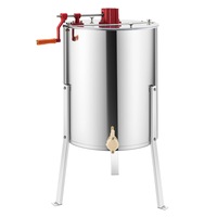 Manual Honey Extractor Honeycomb Beekeeping Equipment Beehive Separator - 4 Frame