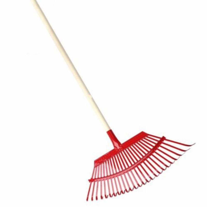 Buy Metal Garden Leaf Rake Lawn Grass Rake Leaf Cleaning Tools Outdoor