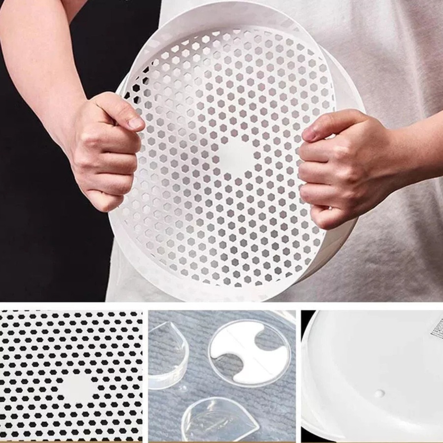 Microwave Steamer 2 Tier Double layer Cooking Meals Vegetables Kitchen