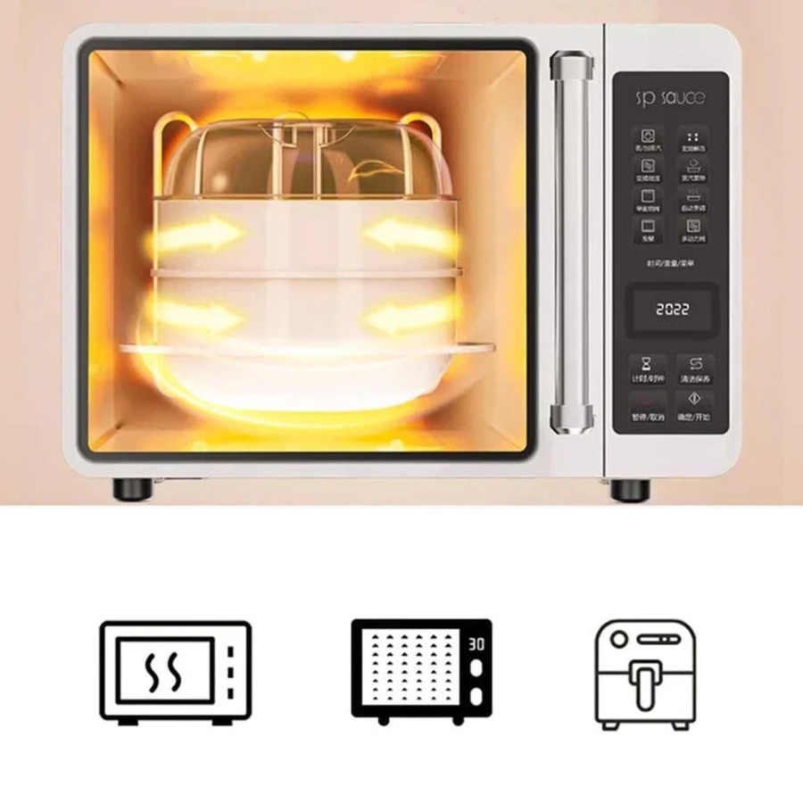 Microwave Steamer 2 Tier Double layer Cooking Meals Vegetables Kitchen