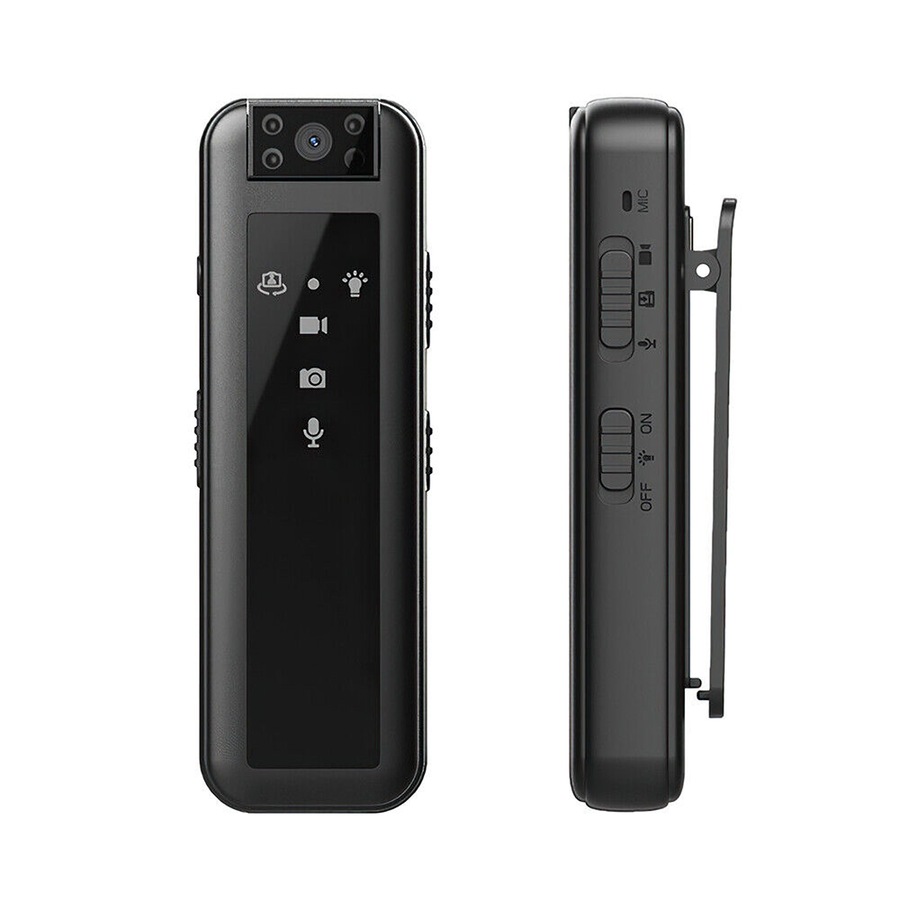 Mini Clip Camera Video Audio Recorder HD Infrared Night Vision 180 Degree Rotate - 1080P