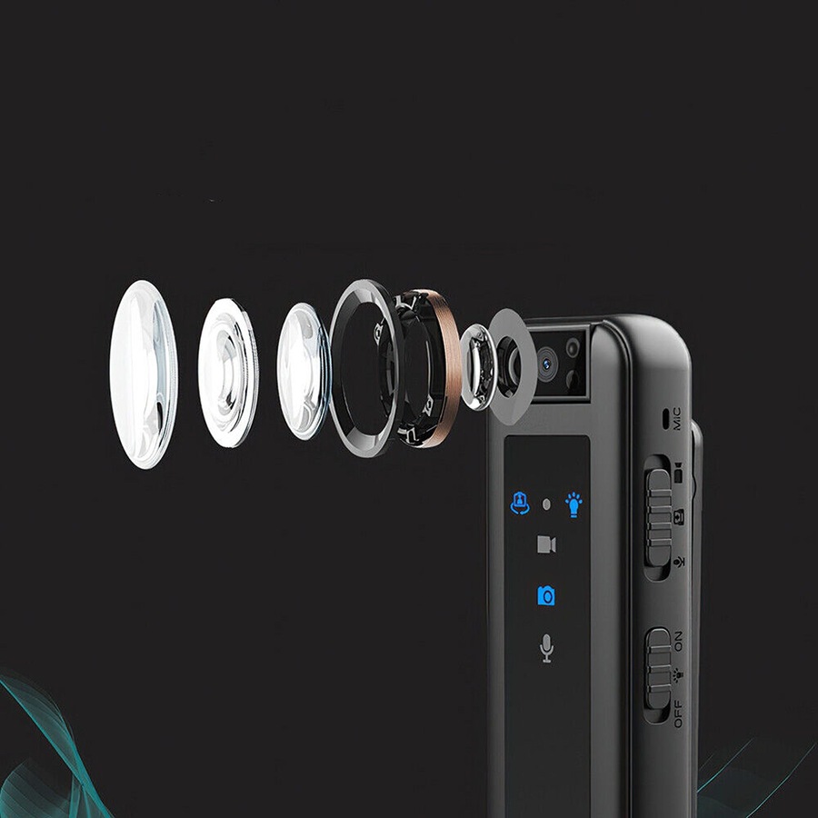 Mini Clip Camera Video Audio Recorder HD Infrared Night Vision 180 Degree Rotate - 1080P
