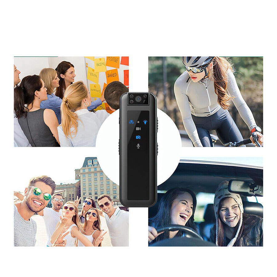 Mini Clip Camera Video Audio Recorder HD Infrared Night Vision 180 Degree Rotate - 1080P