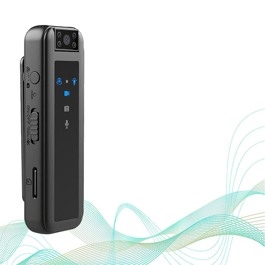 Mini Clip Camera Video Audio Recorder HD Infrared Night Vision 180 Degree Rotate - 1080P