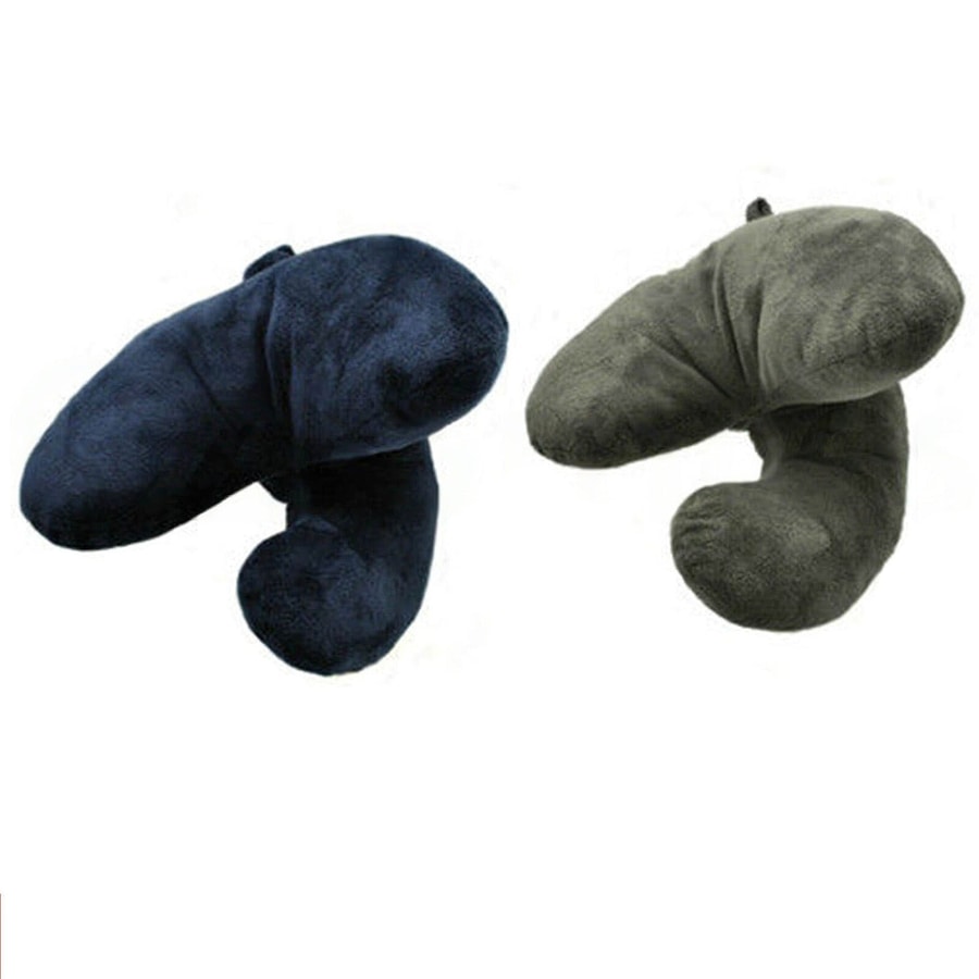 Neck Pillow Flight J Shaped Head Chin Support Pillow Soft For Travel Work Home