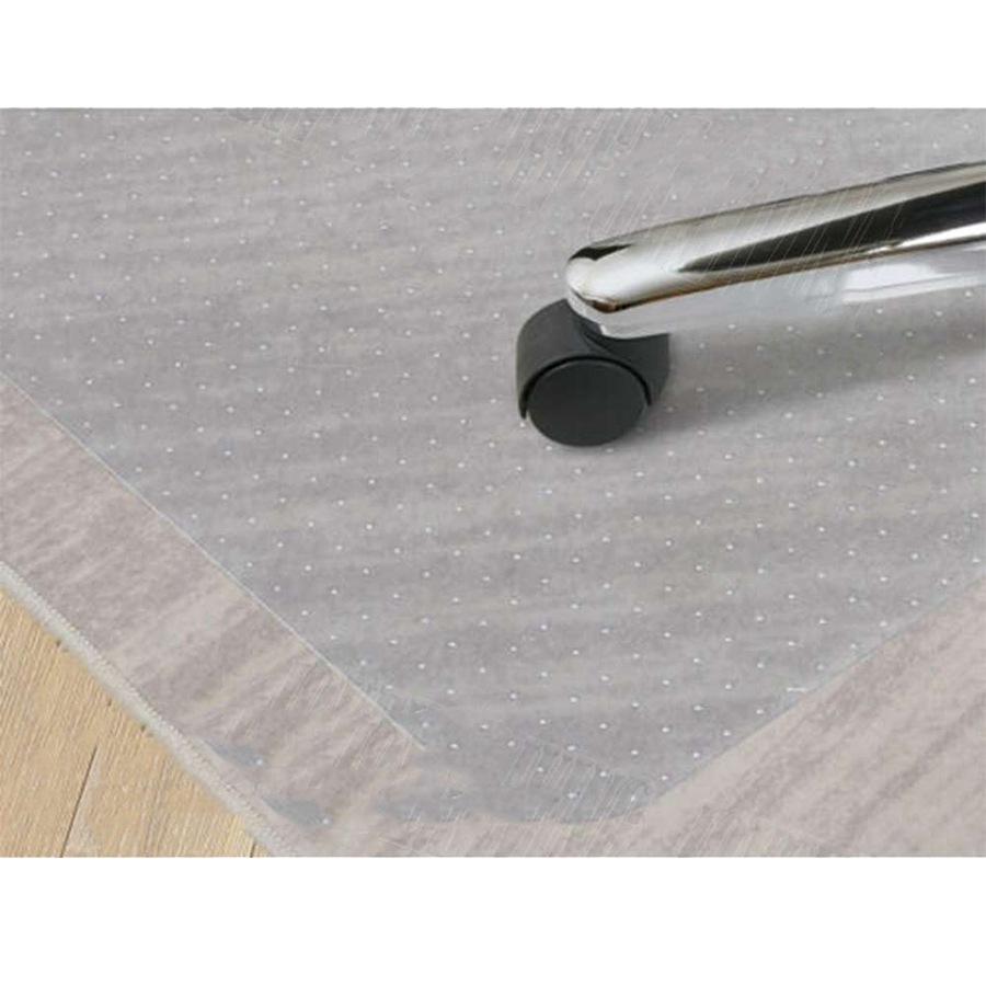 Non Slip Office Chair Desk Mat Floor Computer Carpet Protector PVC Plastic Clear