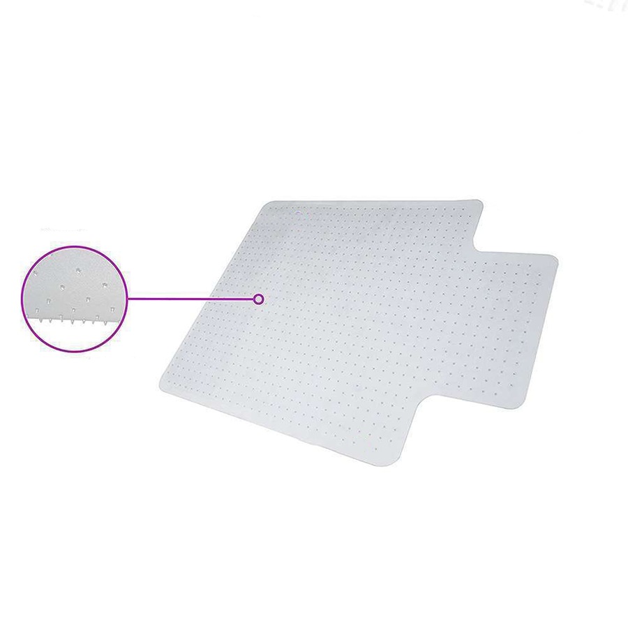 Non Slip Office Chair Desk Mat Floor Computer Carpet Protector PVC Plastic Clear
