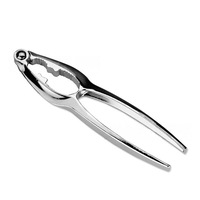 Nut Cracker Plier Metal Sheller Opener Walnut Almond Chrome Kitchen Nut Cracker