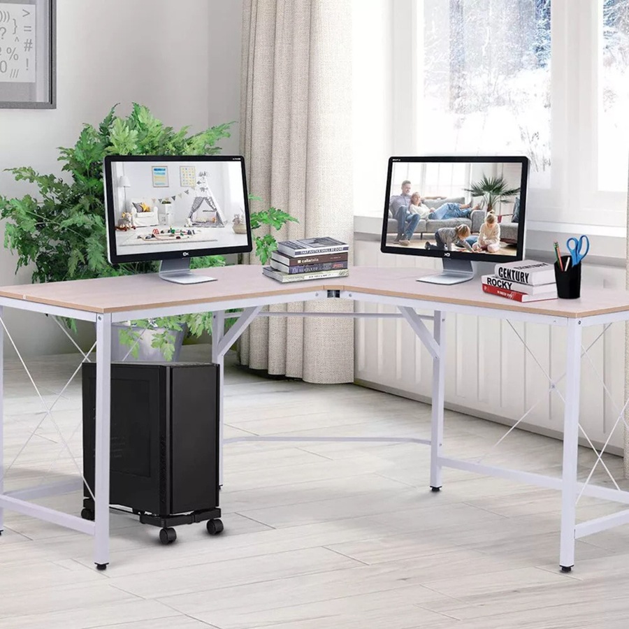 Buy PC Computer Tower Stand Holder Adjustable Mobile CPU Stand with 4 ...