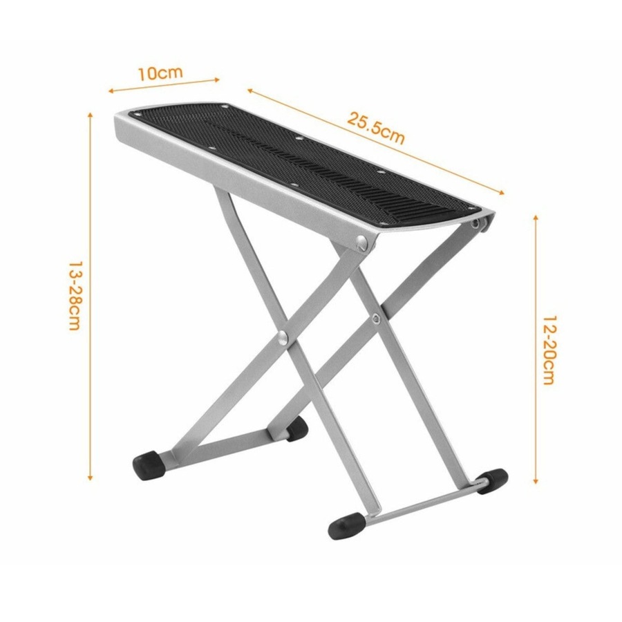 Pedicure Foot Rest Stool Adjustable Ergonomic Folding Footrest Footstool Stand