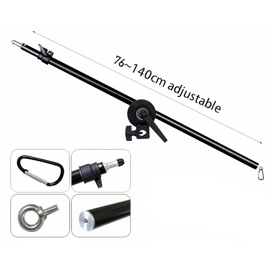 Photo Studio Continuous Softbox Lighting Boom Arm Video Soft Box Light Stand Kit