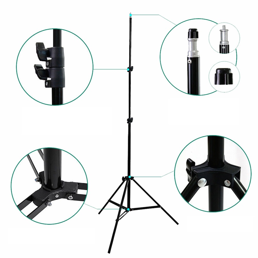 Photo Studio Continuous Softbox Lighting Boom Arm Video Soft Box Light Stand Kit