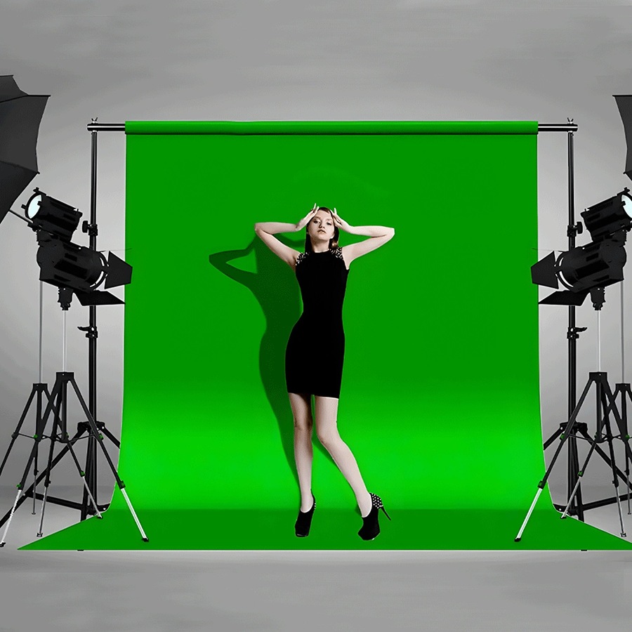 Photography Background Cloth Backdrop Stand Kit With 6 Clamps