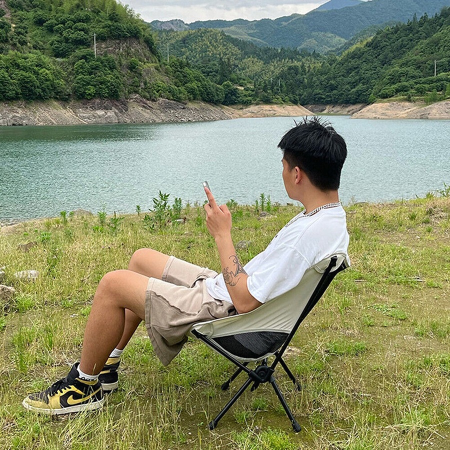 Portable Camping Chairs Lightweight Folding Fishing Chair Hiking Travel Picnic