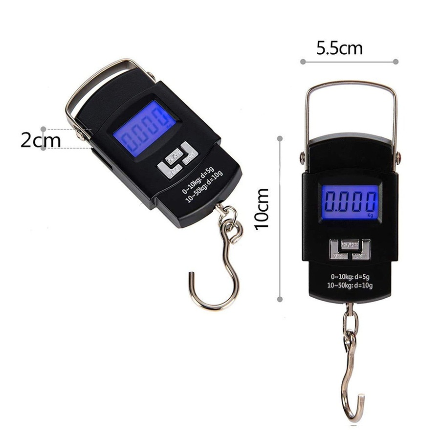 Portable LCD Digital Electronic Fishing Travel Luggage Hanging Weighing Scale