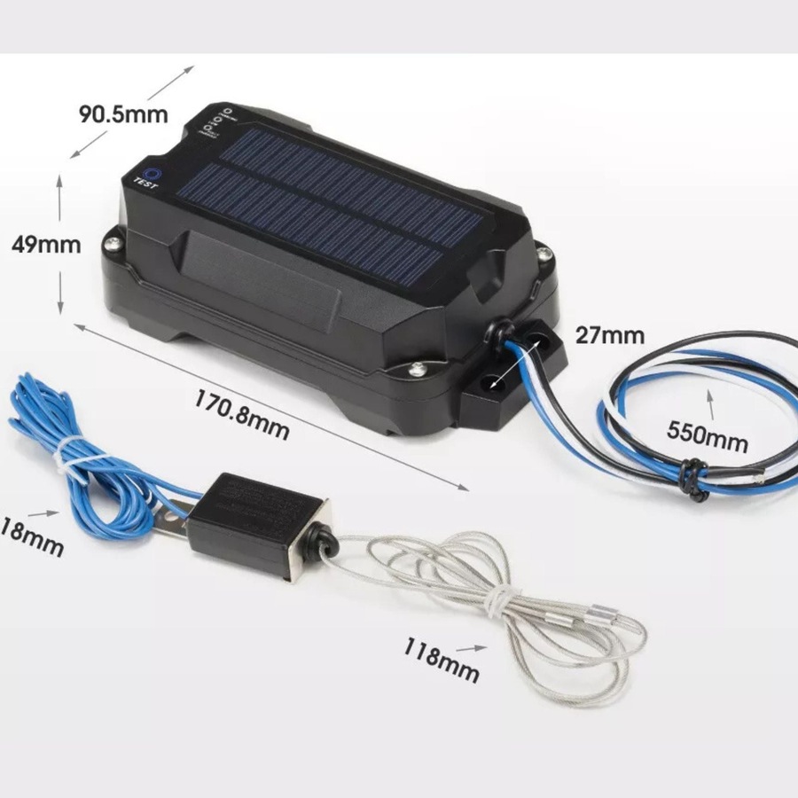 Power Break Away System with Battery Switch Solar Trailer