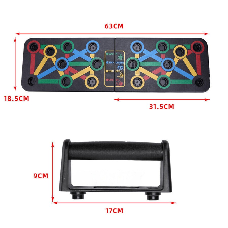 Buy Push Up Board Rack Bar Grip Handle Muscle Gym Train Home Gym ...