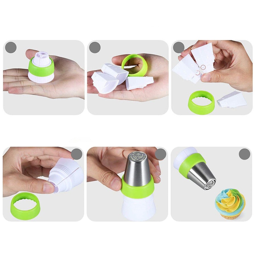 Russian Icing Piping Nozzles Flower Cake Decorating Tips Pastry Tools Set - 32pcs