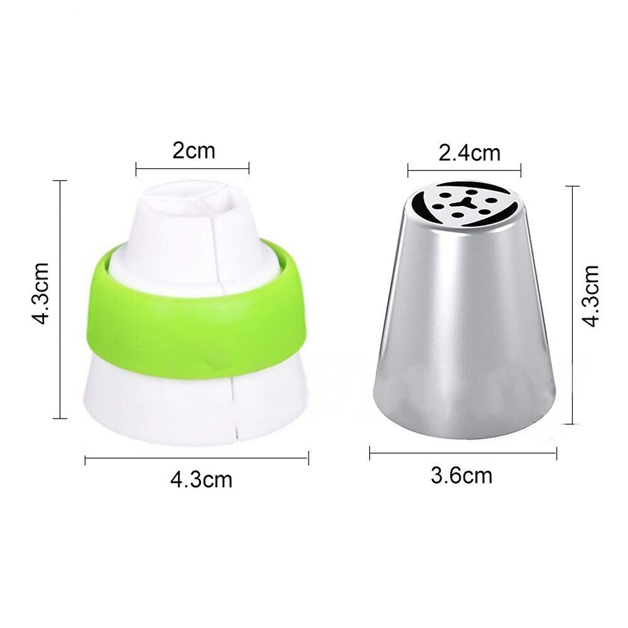 Russian Icing Piping Nozzles Flower Cake Decorating Tips Pastry Tools Set - 32pcs