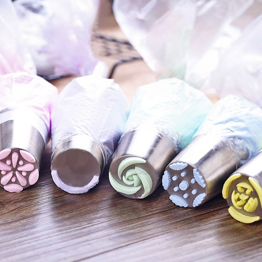 Russian Icing Piping Nozzles Flower Cake Decorating Tips Pastry Tools Set - 32pcs