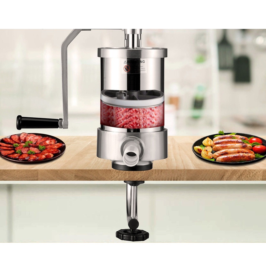 Sausage Stuffer 2.5LB 1.5L Homemade Meat Filler Machine Stainless Steel