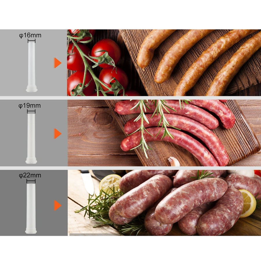 Sausage Stuffer 2.5LB 1.5L Homemade Meat Filler Machine Stainless Steel