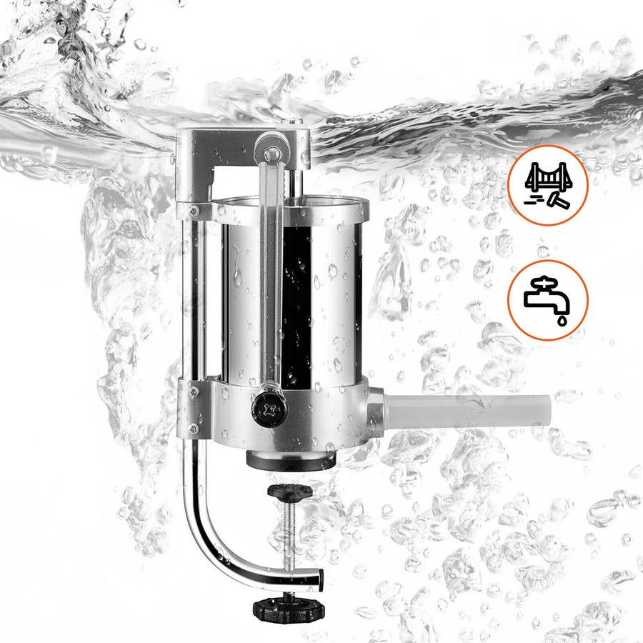 Sausage Stuffer 2.5LB 1.5L Homemade Meat Filler Machine Stainless Steel