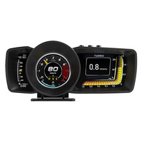 Smart Car OBD2 And GPS Gauge HUD Head-Up Digital Display Speedometer Turbo RPM Alarm