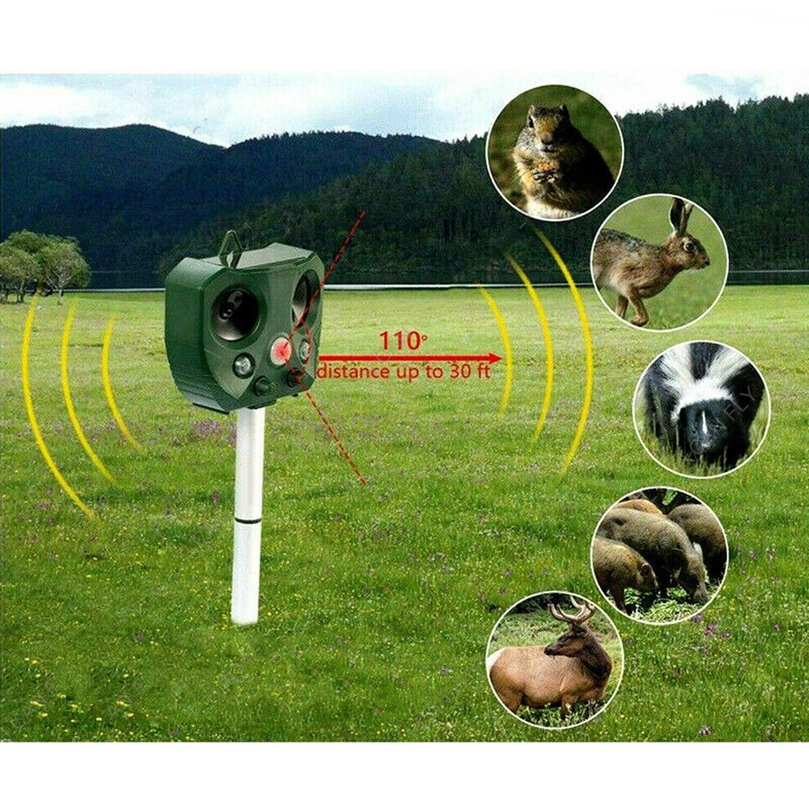 Solar Animal And Pets Repeller Motion Sensor Bird Rat Possum Repellent