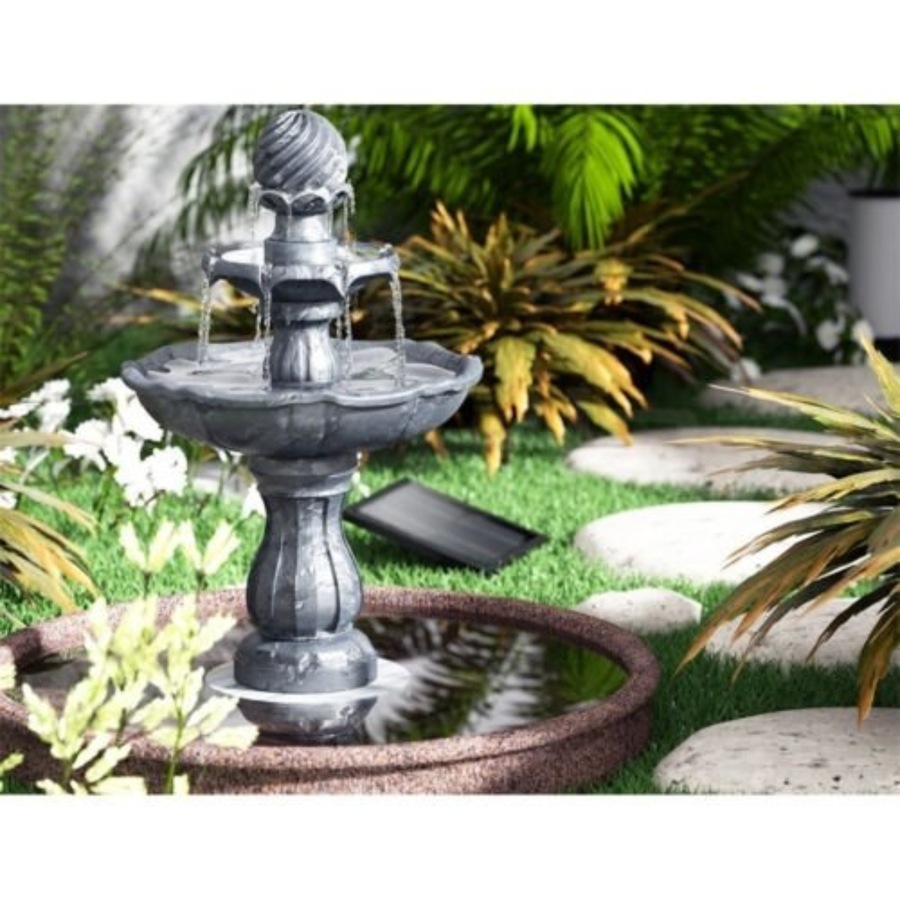 Solar Water Fountain Features Pump Garden Bird Bath Outdoor Indoor Panel