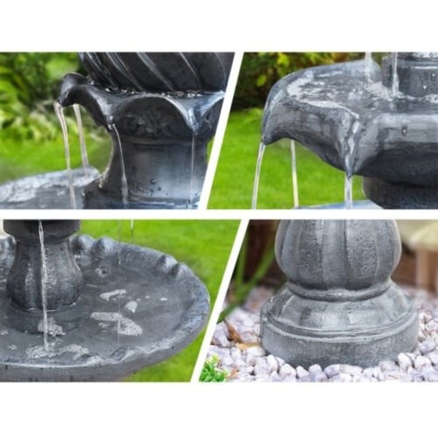 Solar Water Fountain Features Pump Garden Bird Bath Outdoor Indoor Panel