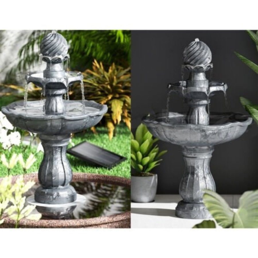Solar Water Fountain Features Pump Garden Bird Bath Outdoor Indoor Panel