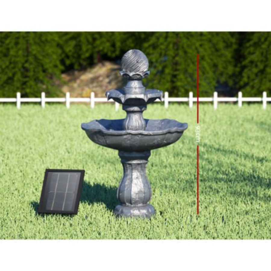 Solar Water Fountain Features Pump Garden Bird Bath Outdoor Indoor Panel