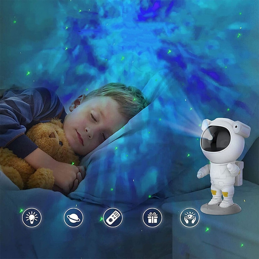 Spacebuddy Star Projector Galaxy Night Light Astronaut Space Buddy Projector